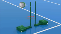 All-aluminum alloy badminton stand single-seat double-pole standard badminton post competition badminton stand