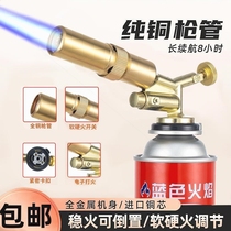 Germany imported new electronic ignition flame gun pig hair burning artifact portable welding gun cartridge spray gun home barbecue