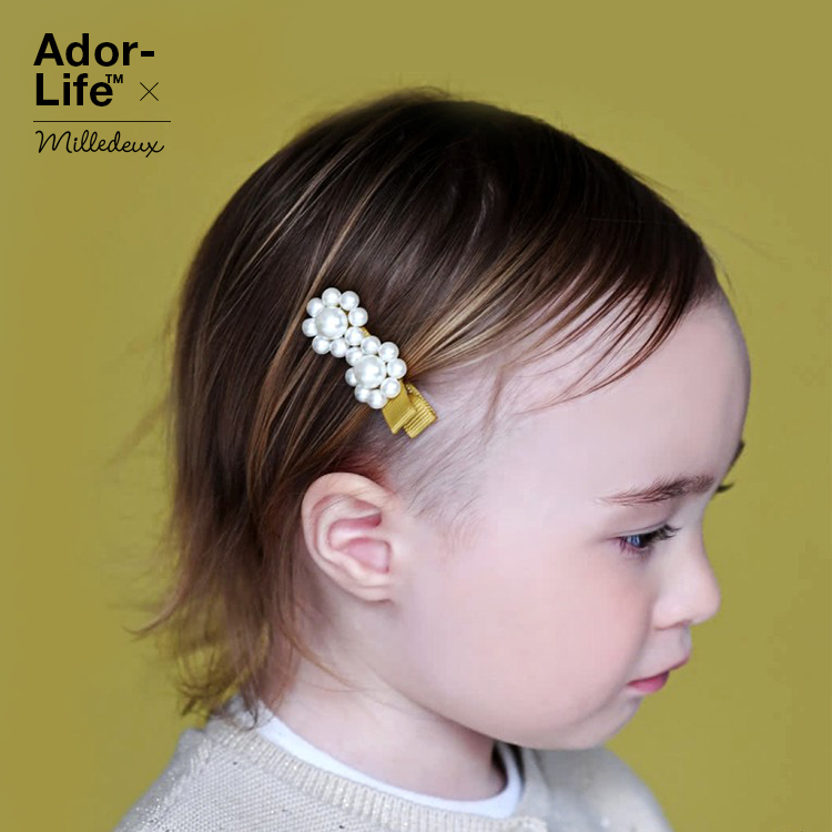 ▲New Danish Milledeux children's handmade hairpin pearl series high quality nickel-free spot