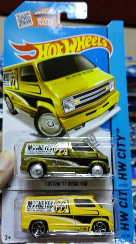 Hot Wheels Alloy Toy Dodge Super Box Van Model Rubber Tires Mooneyes 77 Dodge Van