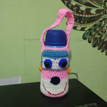 Original hand-woven cup set childrens Cup 500ml universal super flying cartoon crossbody Tiger card thermos cup set