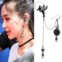 Angelababy Yang Ying Wang Gull with the same net red earrings sky Horse line sky long and star flow Suear hanging ear hook