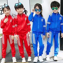 Primary school class uniforms student school uniforms sportswear teacher uniforms childrens sports suits cotton red blue and green