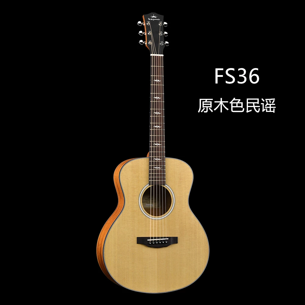КЕМПМА Kapма FS36 одиночная грифельная гитара 36-дюймовая электрическая коробка путешествие начинающий народная песня