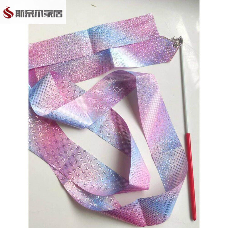 スポーツ大会用手持ち小道具、2メートル新体操リボン、競技体操リボン、子供ダンスパフォーマンス用小道具