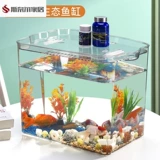 Шестиугольный динозавр, прозрачный пластиковый акриловый аквариум, стеклянная крышка