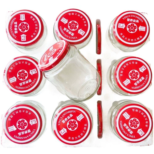 Стеклянная бутылка, термостойкая вместительная и большая крышка с крышкой, увеличенная толщина, можно готовить на пару