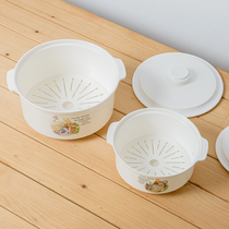 Japanese microwave multifunctional soup pot for steaming steamed buns hot rice special steaming box for heating soup bowl and rice cooker utensils