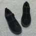 Giày cotton mùa đông dày ấm giày nam thấp để giúp giày thông thường Giày nam phiên bản Hàn Quốc của một đôi giày lười giày giày thể dục Giày thấp