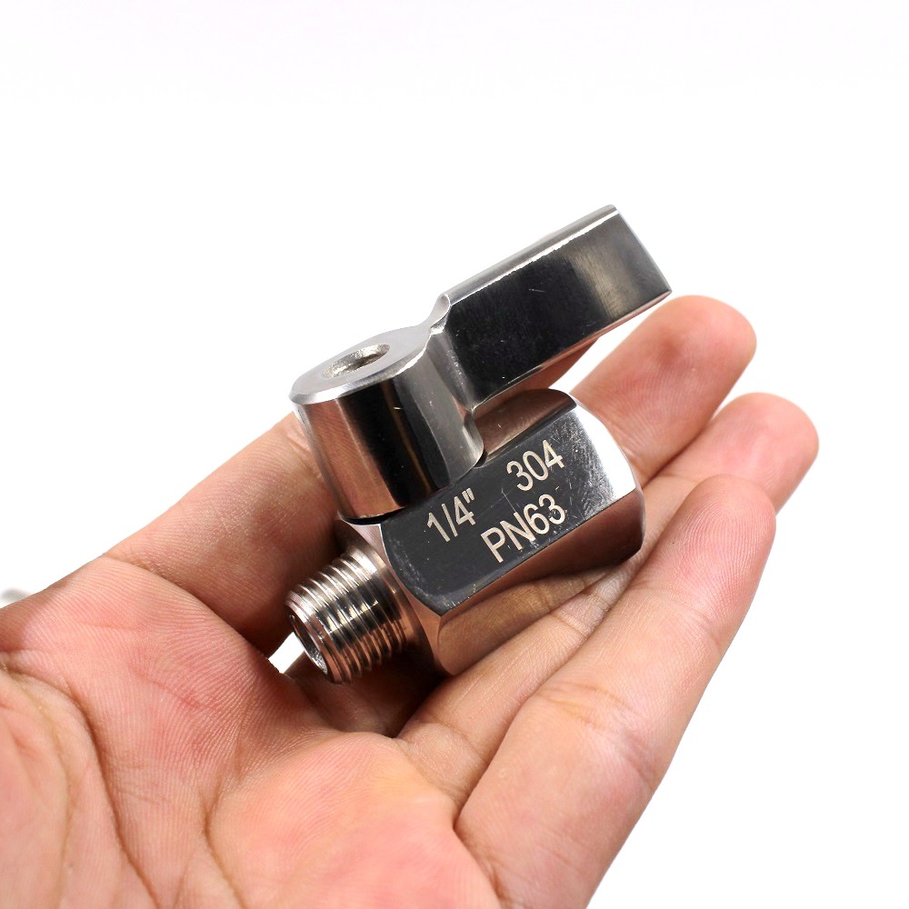 304 stainless steel mini ball valve Ball valve 1 point 2 points 4 points 6 points ball valve inside and outside the wire valve foreign trade