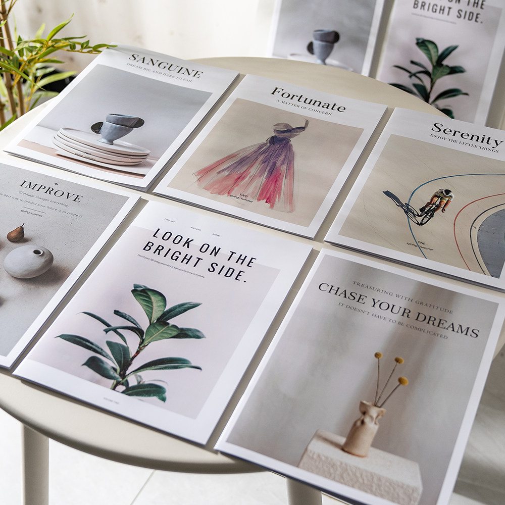 ins简约英文杂志书拍照道具摄影拍摄背景样板房民宿装饰摆件道具评价- 淘宝网