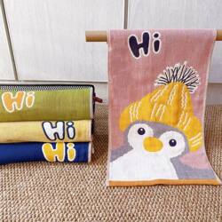 New Cotton Gauze Household Absorbent, Lint-Free, Soft and Comfortable Children's Cartoon Hand Towel Kindergarten Small Towel