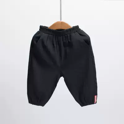 Baby pants boys breathable spring and autumn thin trousers new boys loose harem pants beam feet children's trend