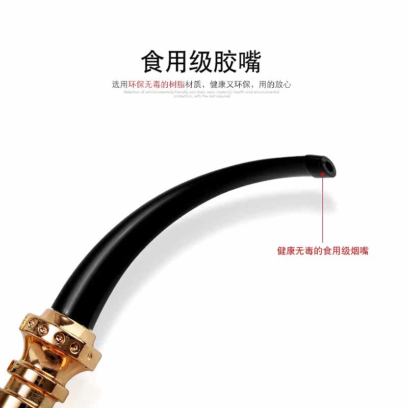 便携式配件水烟斗迷你玻璃水晶烟具烟嘴壶壶带过滤器全套