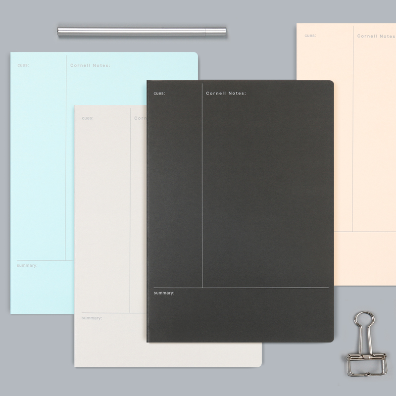 First product Cornell classroom notebook car line book soft-sided copy 5R high-efficiency note-taking method notepad B5