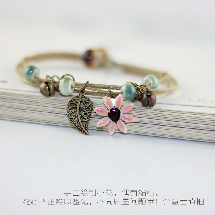 Chinese ceramics hand - made woven bracelets jewelry series of bell 's restoring ancient ways of female students is small adorn article