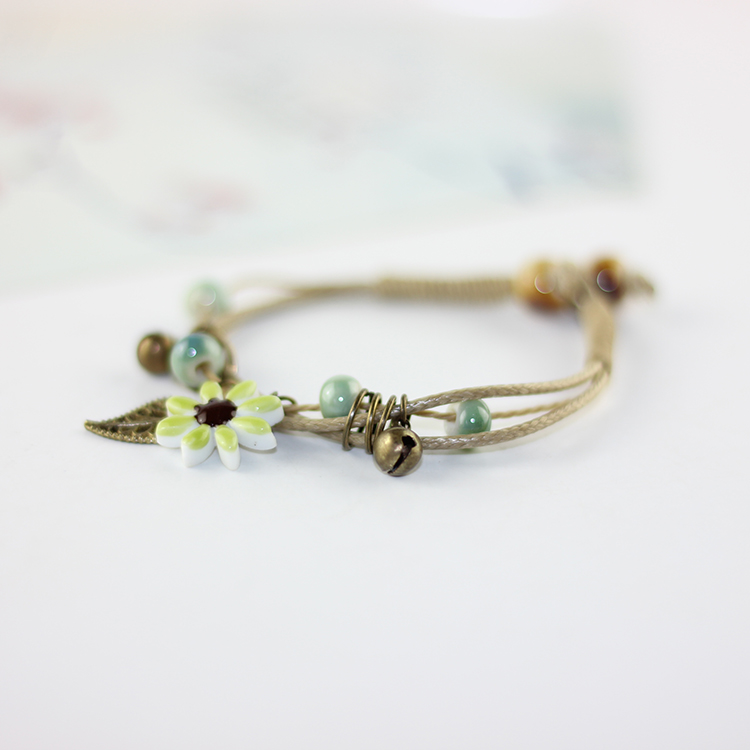 Chinese ceramics hand - made woven bracelets jewelry series of bell 's restoring ancient ways of female students is small adorn article