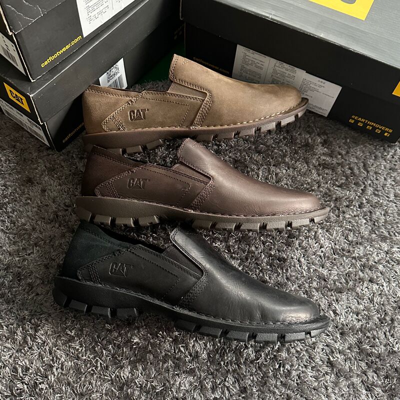 Cat Default Minor Flaw Flex Casual Outdoor Leather Slip-On Shoes P725232 P725234 P725233