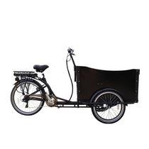 Nanyang electric inverted donkey front body cargobike Human cargo pick-up child wooden van tricycle