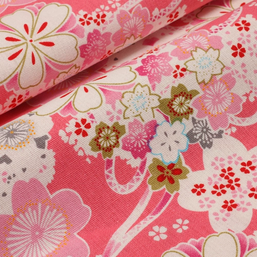 Японская стиль и ветровая хлопчатобумажная ткань вишневая ткань с печеной