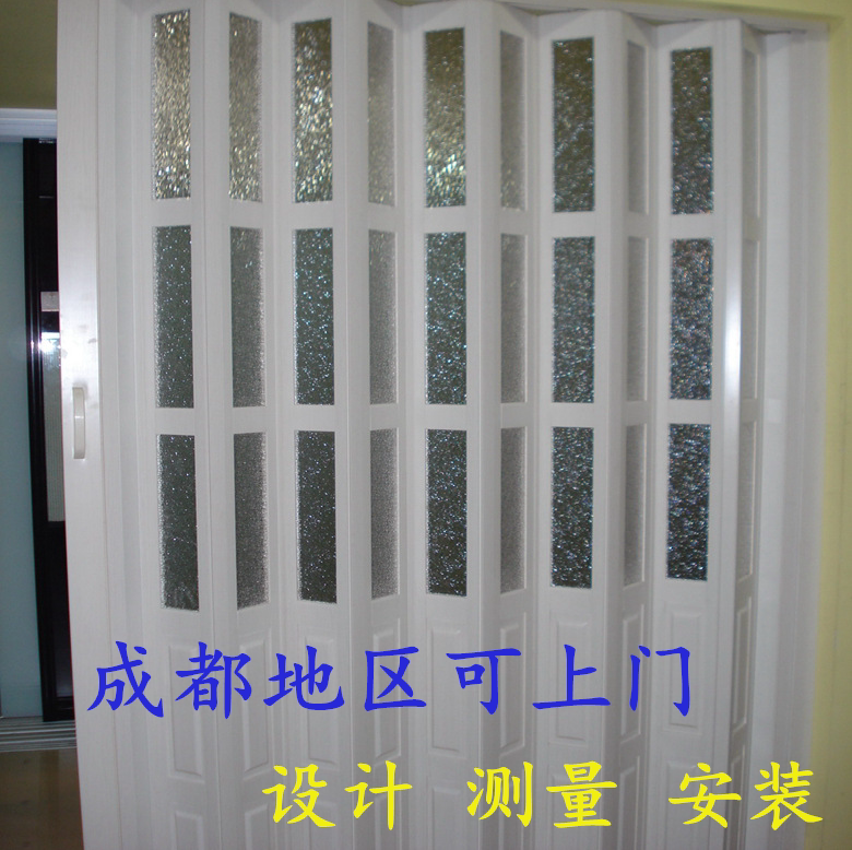 Pvc Sliding Door/Folding Door/Movable Door/Partition Curtain/Bathroom Door/Kitchen Door/Toilet Door/Shop Door