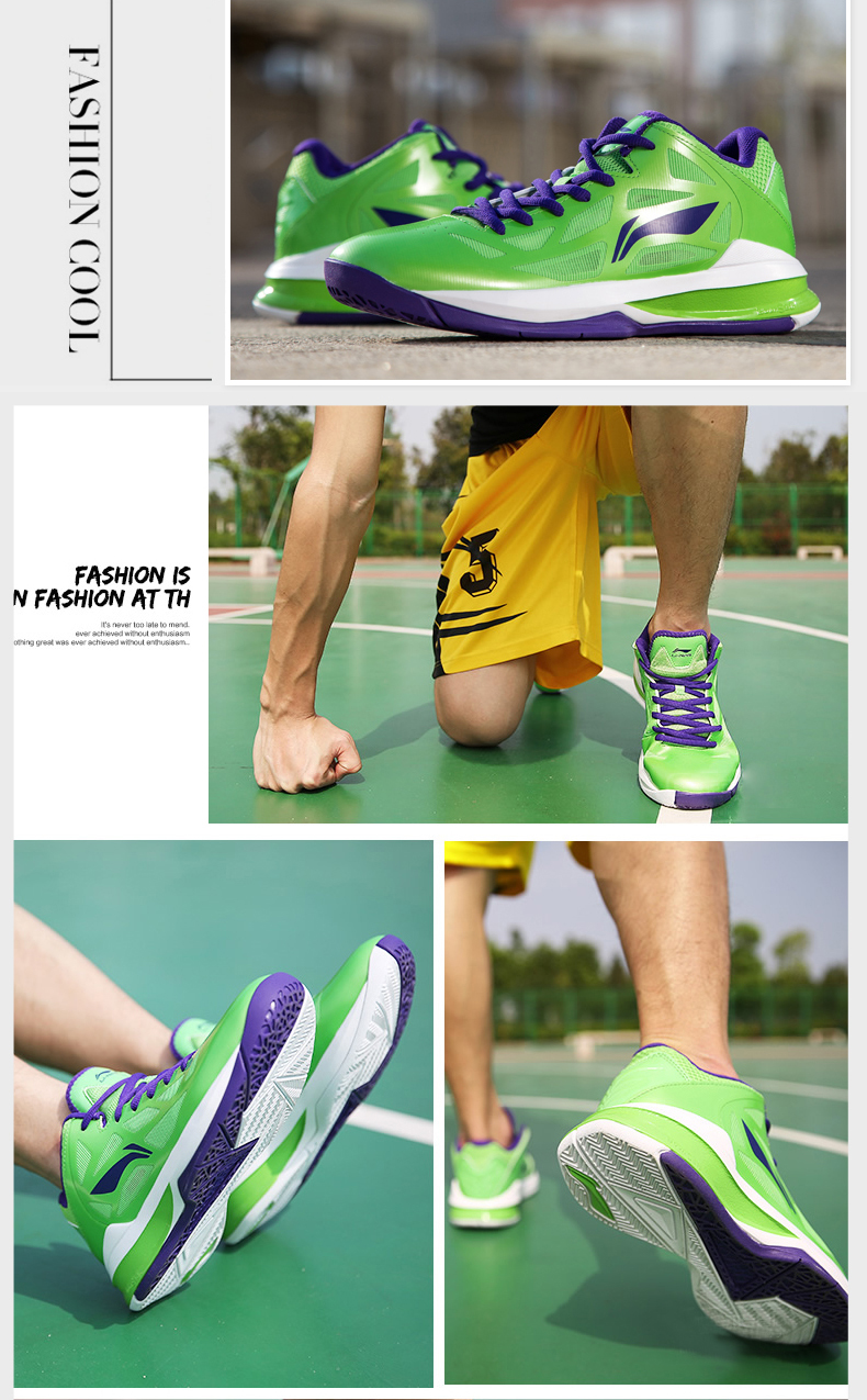 Giày bóng rổ Li Ning Giày nam mùa thu Wade âm thanh mới tốc độ cao 2 thế hệ cao giúp 5 hấp thụ sốc mang 3 giày thể thao nhẹ giày thể thao nam
