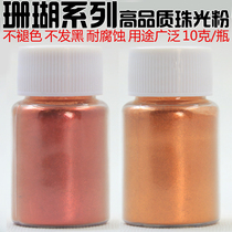Lipstick Coral Eyeshadow Glitter Coral Red Coral Orange Pearl powder Pearl color Coral lip gloss pigment powder