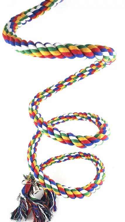 Hmm's Nest Honey Glider Squirrel Parrot Climbing Toy Cotton Rope Sling