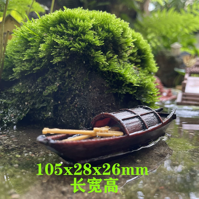 Черный навесной аквариум для Jiangnan с рыбками, декоративная микро-ландшафтная водная вставка, водоем из искусственных камней, декор для аквариума