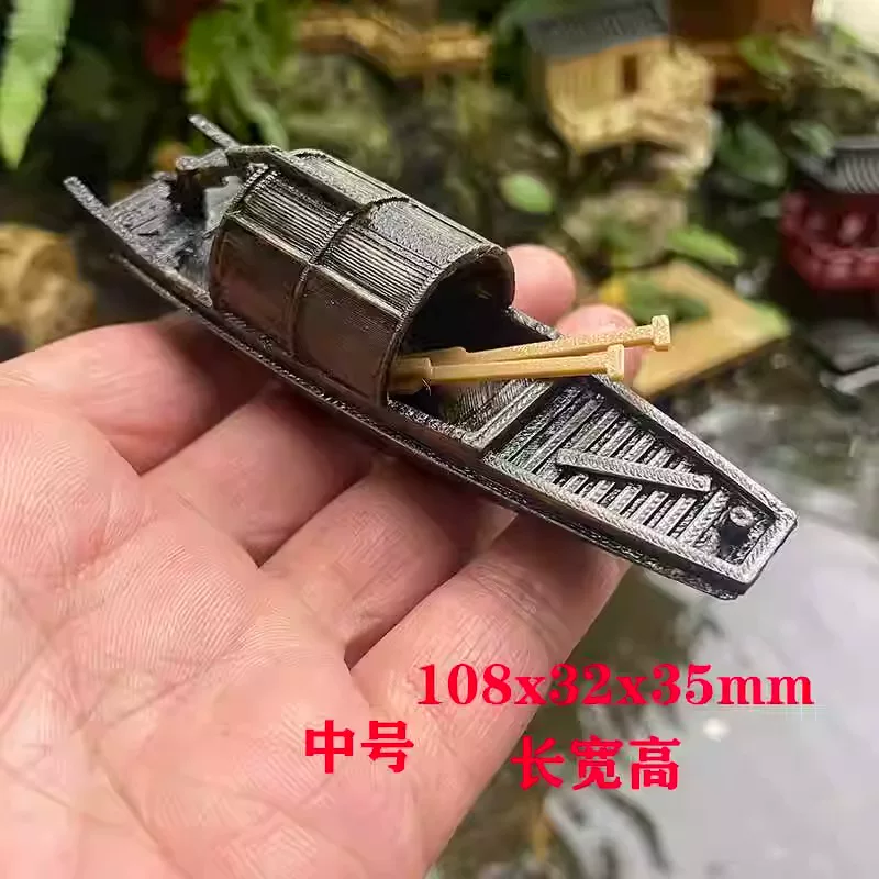 Черный навесной аквариум для Jiangnan с рыбками, декоративная микро-ландшафтная водная вставка, водоем из искусственных камней, декор для аквариума