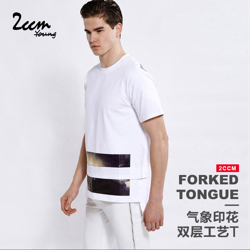 [现货] Forked Tongue 2015S/S 气象 印花 双层短袖