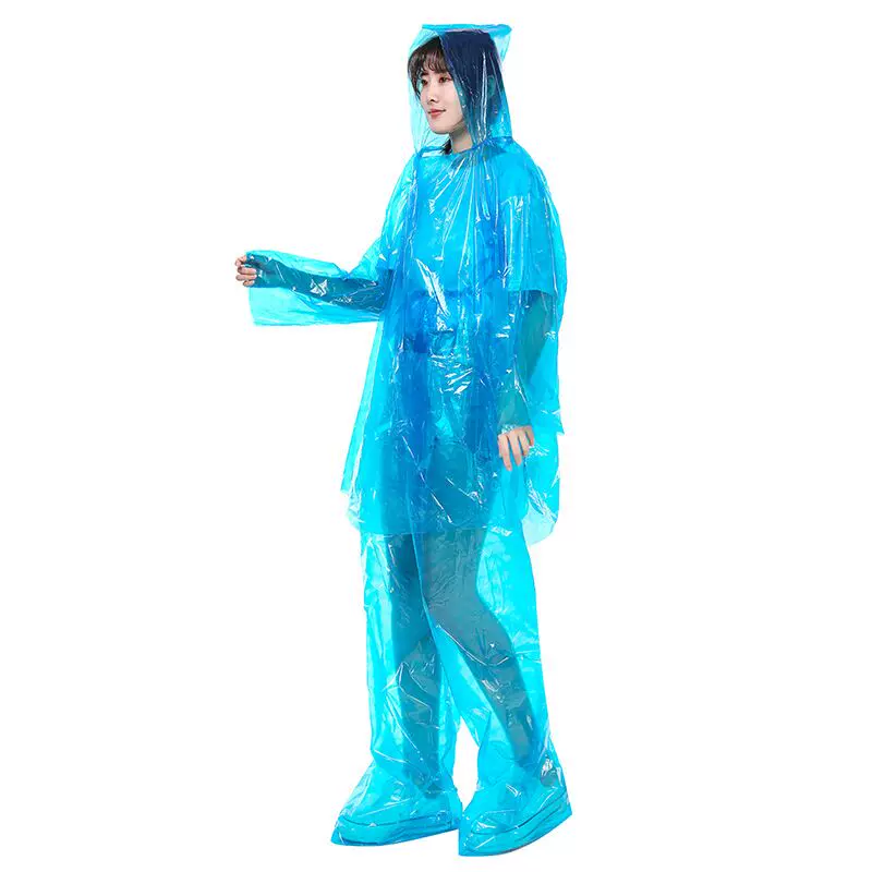 Raincoat, long trousers, split waterproof set for swimming, increased thickness