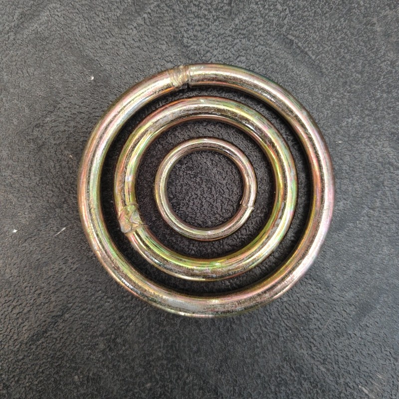 Galvanized Cirque Pull Ring O-ring Tarp Plated Zinc Iron Ring Iron Ring Pull Ring O-ring Colorful Zinc Tarp Iron Ring