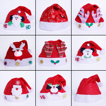 Christmas decorations Antler Christmas hat Adult Snowman Children cartoon with lights Childrens hat Kindergarten gift