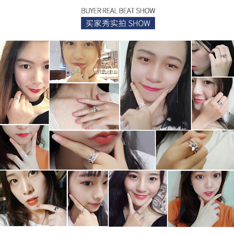 Bague Femme BLANCHE  BLANC en Cristal autrichien - Ref 3088440 Image 7