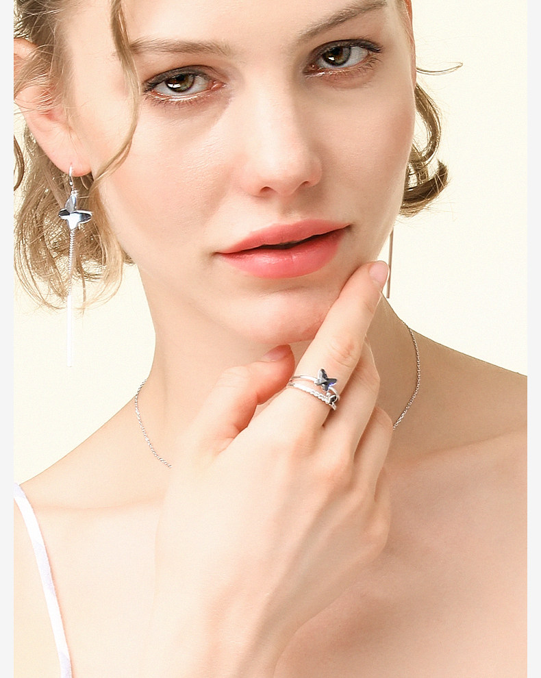 Bague Femme BLANCHE  BLANC en Cristal autrichien - Ref 3088440 Image 9