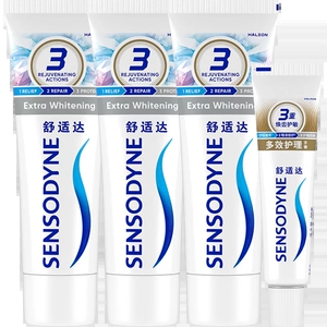 舒适达抗敏感牙膏成人含氟100g*3支