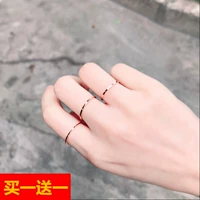 Đôi người rất đẹp bằng thép titan cặp nhẫn nữ mạ vàng hồng 18k ngón giữa nhẫn đơn giản mịn siêu mịn vòng đuôi nhẫn titan