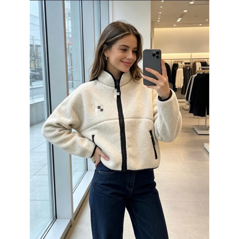 It's Completely Out of This World! Original, Canadian Az Zip-Up Hooded Fleece Short Sweatshirt Jacket for Women
