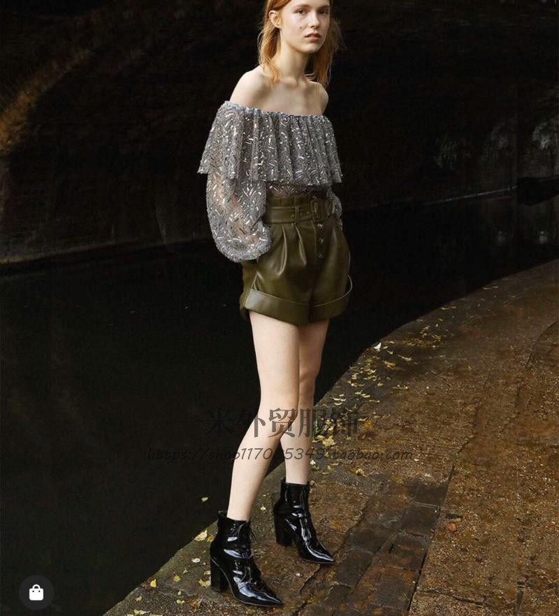 It's not just a shorts or a fashion pants that love the PU leather with a waist 100 lap high waist pants.