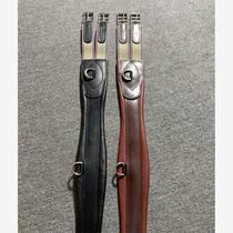 Full cowhide British style comprehensive small obstacle girdle and wool cover saddle girdle racecourse equestrian harness riding accessories