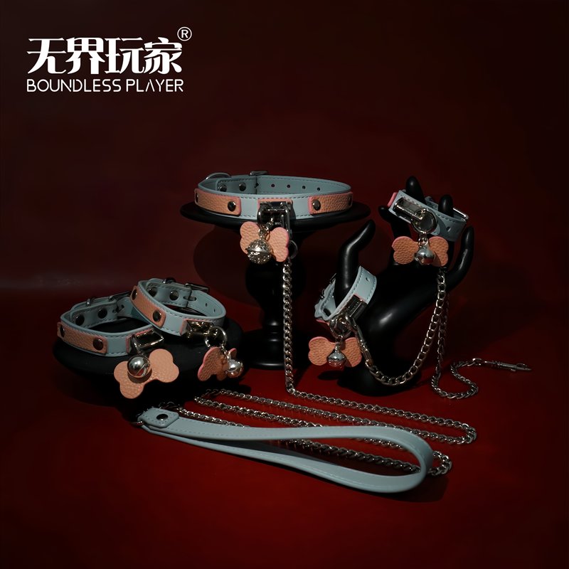 Unbounded Player* Pink Blue Bell Collar Leather Bracelet Ankle Chain with Adjustable Chain K8K9 Unisex m Handcuffs Engraved Unbounded Player* Pink Blue Bell Collar Leather Bracelet Ankle Chain with Adjustable Chain K8K9 Unisex m Handcuffs Engraved