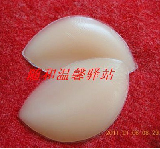 Ngực chèn ngực sữa dày silicone nhỏ ngực giả Crystal trong suốt đồ lót áo ngực chèn áo ngực đệm ngực tròn đầy