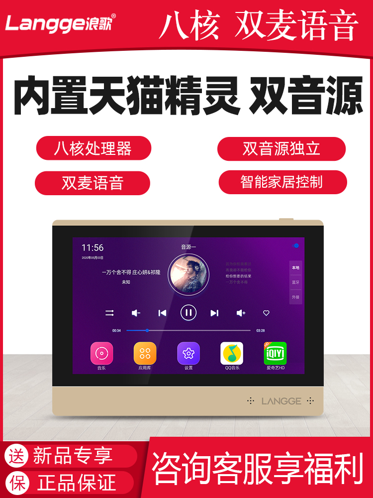 Langge R7 Tmall Elf Edition Background Music Host System Set Android WIFI Amplifier Audio Smart Home