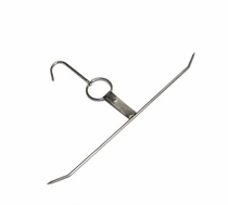 Stainless steel special coarse barbecued pork ring Hong Kong type three-layer barbecued pork ring pigeon ring chicken wing Fork Duck accessories