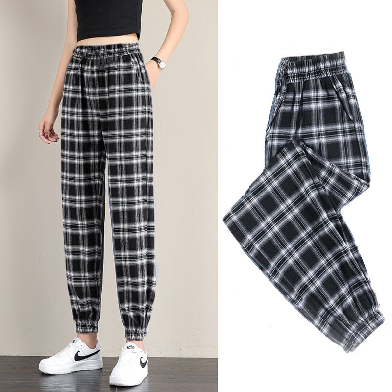 Special Price Women's Summer Loose Jogger Pants Casual Sweatpants Student Slimming Versatile Cotton Blend Harem Pants Trendy