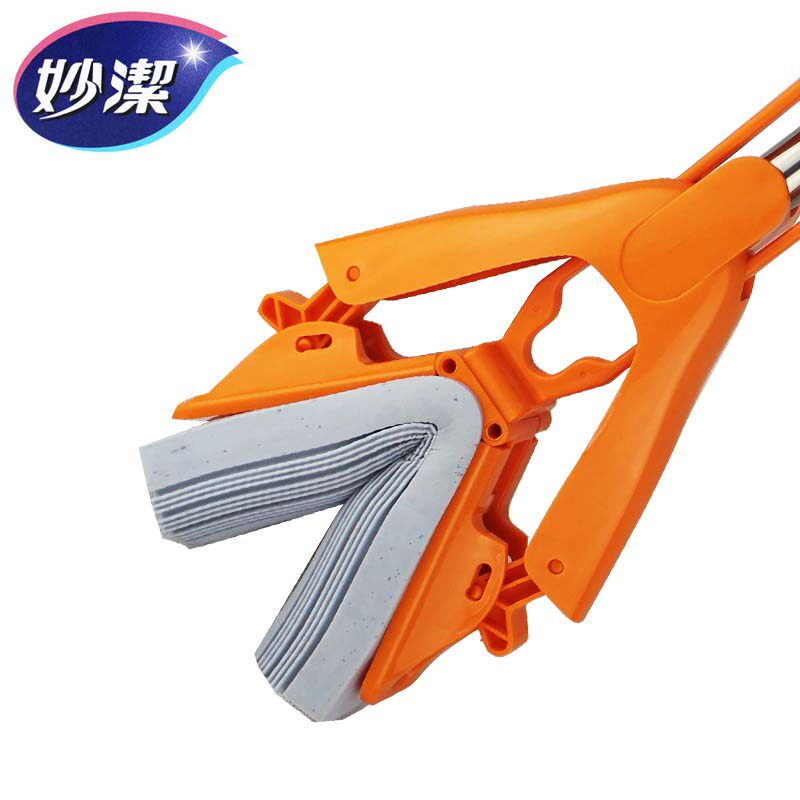 Inexplicable Double Power Folio Drag Glue Cotton Mop Magic Absorbent Cotton Stainless Steel Rod Mopping Free Hand Wash Sponge Mop
