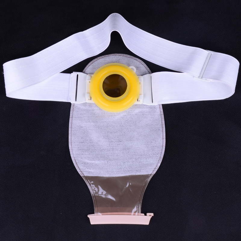 Two-piece type pocket belt type intestinal stool bag Two-piece artificial artificial anus ostomy bag to pick up the poop bag