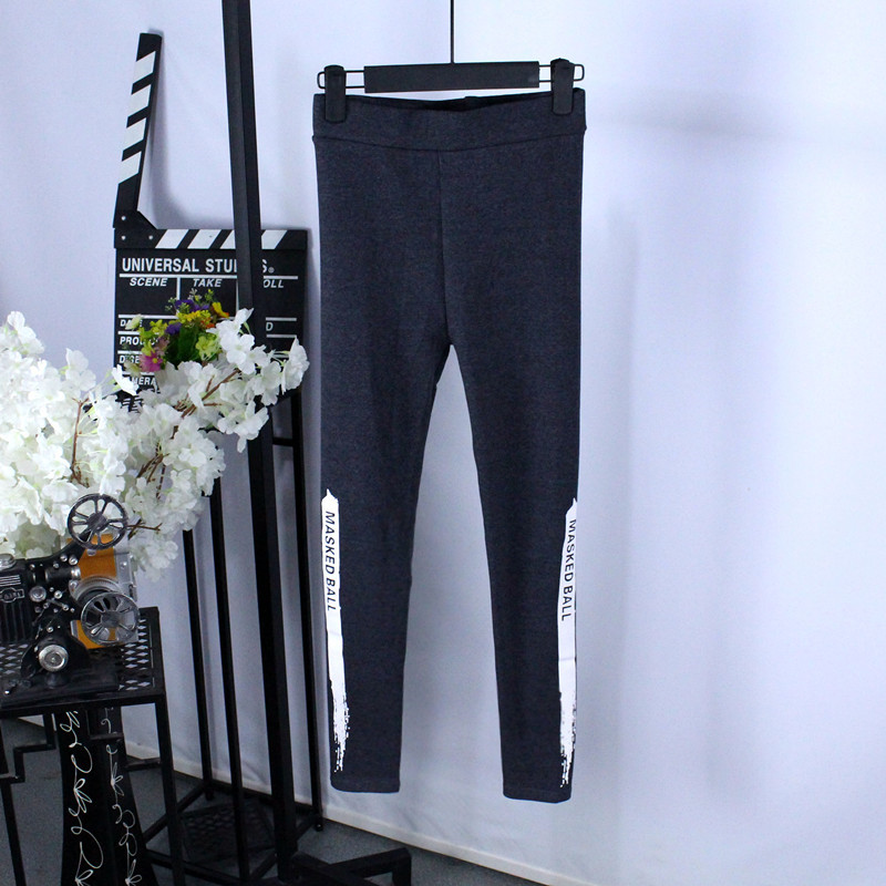 Mùa xuân và mùa thu chín điểm quần legging quần dài size lớn bên ngoài mặc quần ống rộng cao co giãn cao eo quần chín các kiểu quần nữ đẹp