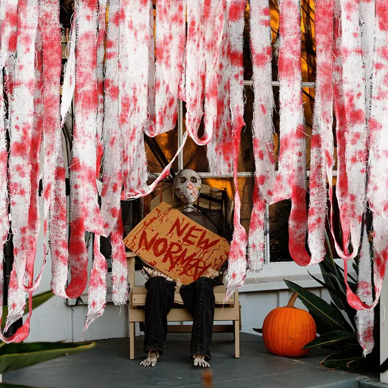 Halloween Decoration Bandage Caution Tape Bloody Gauze Bandage Haunted House Escape Room Party Horror Atmosphere Props Halloween Decoration Bandage Caution Tape Bloody Gauze Bandage Haunted House Escape Room Party Horror Atmosphere Props